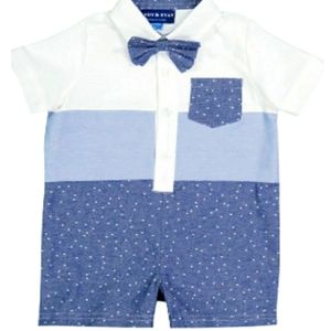 ~NWT~ Matching Set of Two Andy & Evan - Baby Boy's  Shirtall Onesies - Chambray